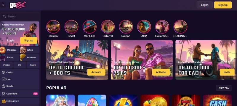 GTbet Screenshot